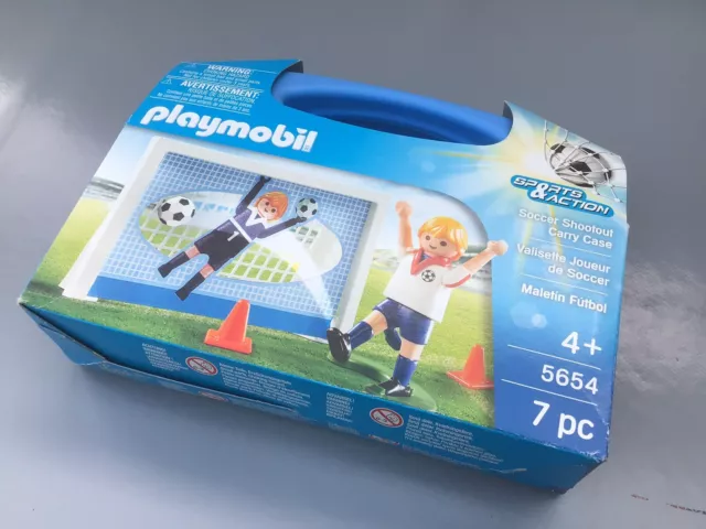 Playmobil Sports Action 5654 Soccer Shootout + Carry Case Boxed New