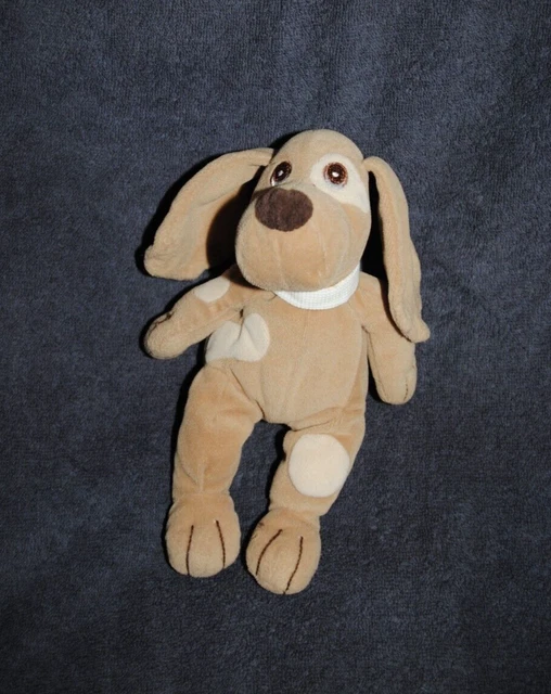 Peluche Doudou Chien Beige PRISCILLA LARSEN Jollybaby Coquard Hochet 22 Cm LIRE