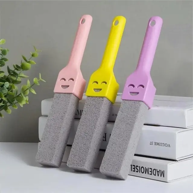 Toilet Pumice Stone Cleaning Brush Stick Bowl Cleaner Removes Dirt Sta T8R8 B2Z8 3