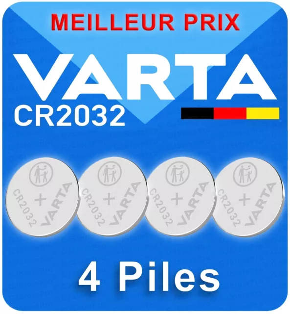 4 x Varta CR2032 CR2025 CR2016 2032 2025 2016 Piles Bouton 3V Lithium Bulk Indus