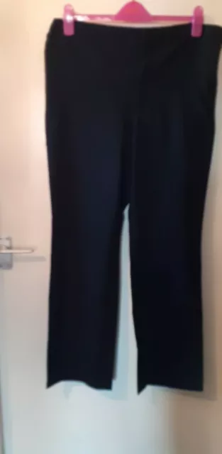 Black Maternity Trousers Size 8R By Gap