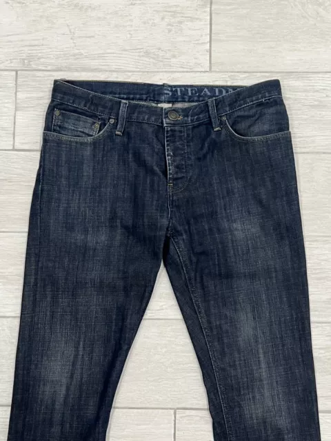 Burberry Brit Steadman Nova Check Pockets Dark Wash Denim Jeans Men's Size 32x31 3