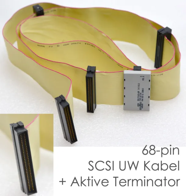 SCSI Others Ultrawide Internal Cable 43 5/16in Long 4x 68-PIN Ports Terminator