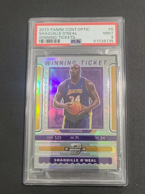 Shaquille O’Neal 2019 Contenders Optic Winning Tickets Silver Prizm PSA 9 #5