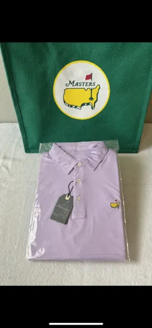 NEW MASTERS GOLF Shirt | 2023 Masters Tech Purple Golf Polo M $130.00 ...