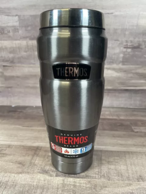 Thermos 16 oz. Stainless King Vacuum Insulated Steel Travel Mug See Photos