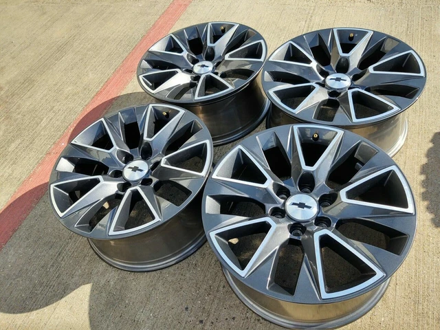 20& CHEVY TAHOE Silverado OEM wheels rims 5919 GMC Yukon 2021 2022 2023 ...