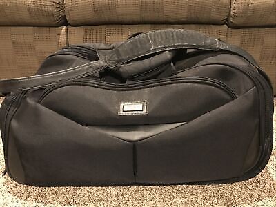 TUMI Rolling 2-Wheeled Large Duffle Bag Type Side ZIP Black 24 X 14 X 14