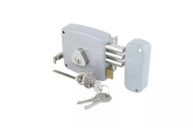 CISA Deadbolt Double Cylinder Rim Lock for Doors with Keys Indoors Outdoors