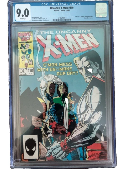 The Uncanny X-Men #210, Oct. 1986, Marvel Comics, CGC Grade 9.0VF/NM