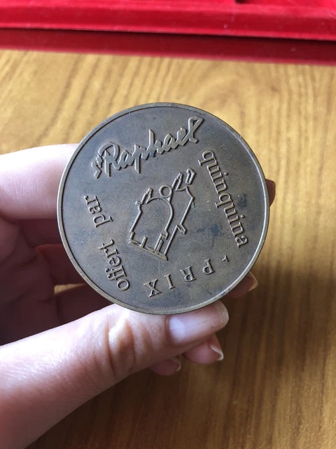 ANCIENNE MEDAILLE DE SPORT - PETANQUE / JEU DE BOULE - 1970-80 EN BRONZE D:60mm EUR 16,92
