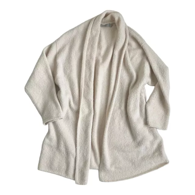 Vince Off-White Ivory Textured Shawl Cardigan with pockets (SIZE SMALL)