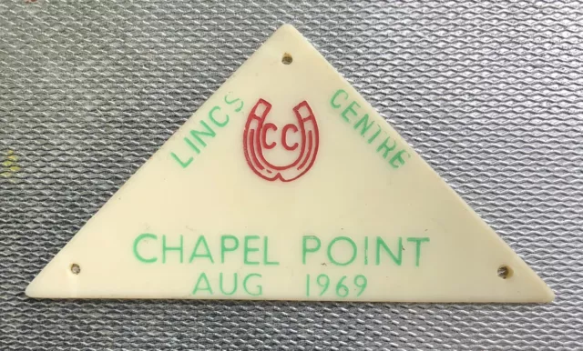 Caravan Club Rally Badge - Lincs Centre - Chapel Point - August 1969