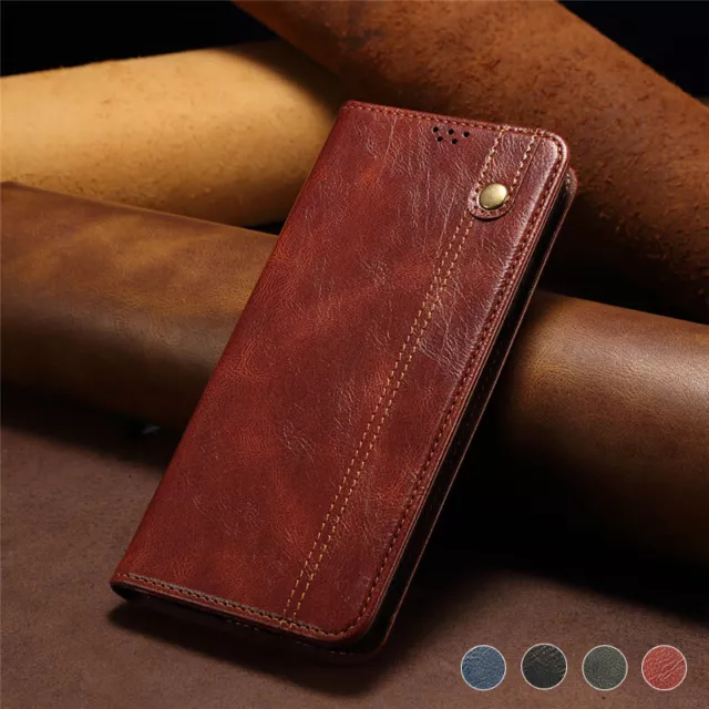 Leather Case For iPhone 6 6s 7 8 Plus X XR XS 11 12 13 Pro Max Wallet Card Cover