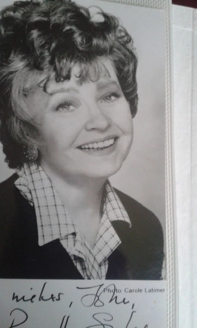 Prunella Scales,Hand Signed 5.5"  X3.5"  B/W Photo,Iconic English Actress.
