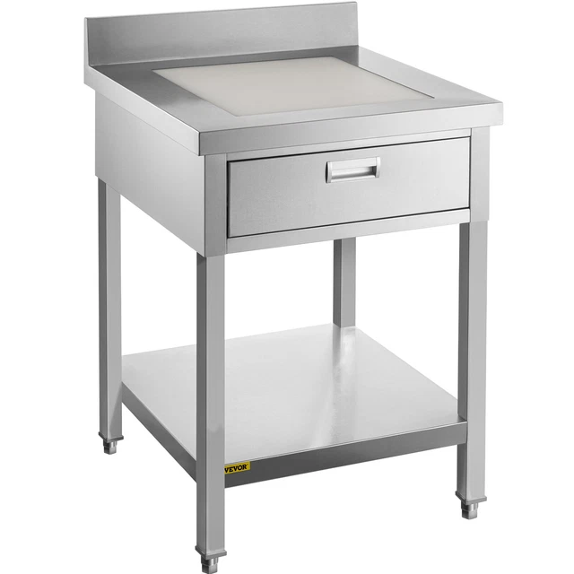 VEVOR Commercial Food Prep Table Stainless Steel Cater Table 24x24in Worktop