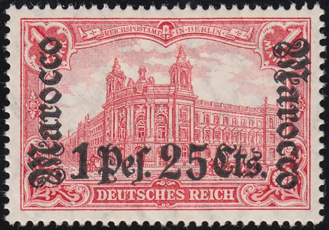 Deutsche Post Marokko CC mit Wasserz. Mi.Nr. 43 postfrisch Mi.Wert 220 € (B317)