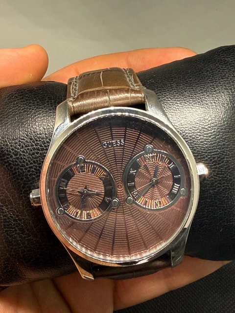 Guess Collection Deuce Dual Time Mens Watch Rare