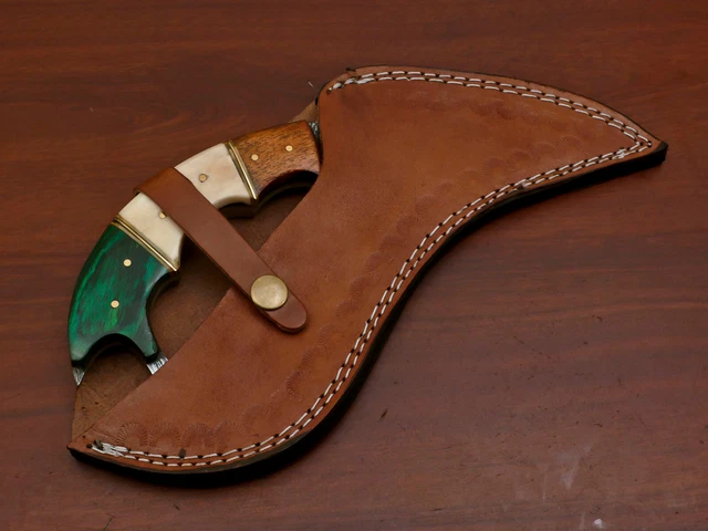 Hand Forged Damascus Steel Blade Full Tang Hunting Knife - Bone/Wood - Za-3013 9