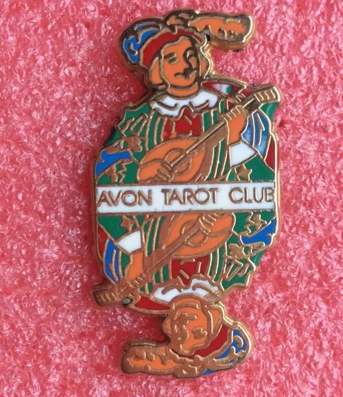 T12 Pins Jeu De Carte TAROT CLUB AVON Card vintage lapel pin