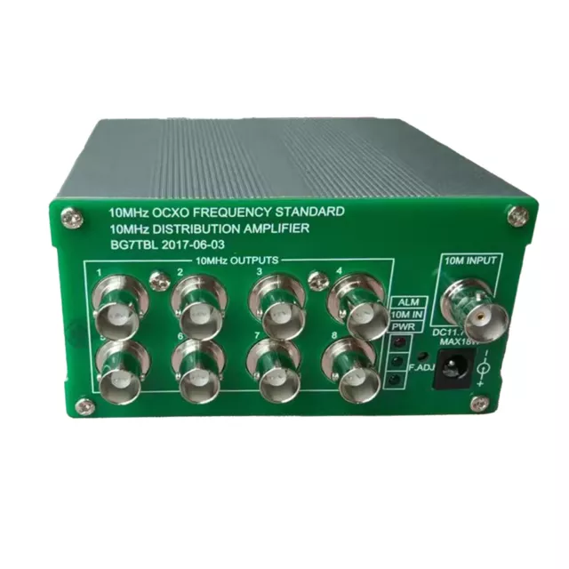 10MHz Distribution amplifier OCXO frequency standard 8 port output.