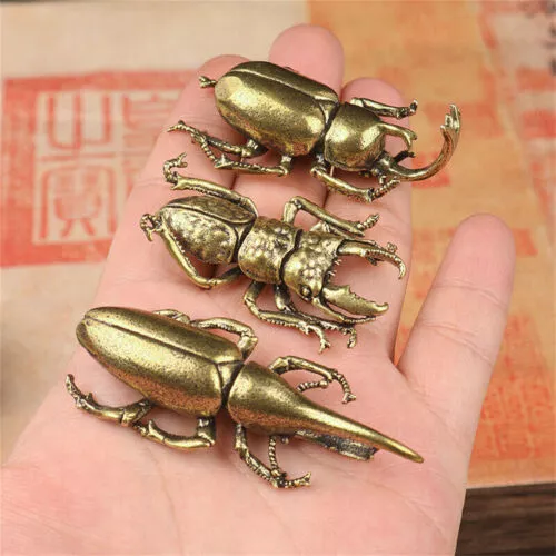 Solid Brass Insect Figurine Small Insect Statue House Ornament Animal Figurines