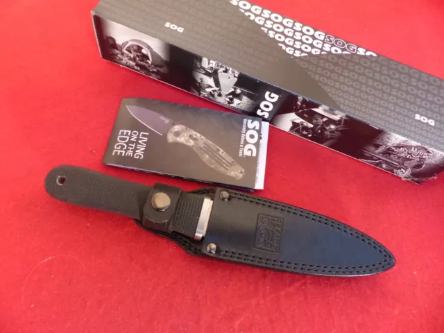 Sog Seki, Japan 1990-2000 The Pentagon Dagger Model S14 Boot Mint In Box Knife