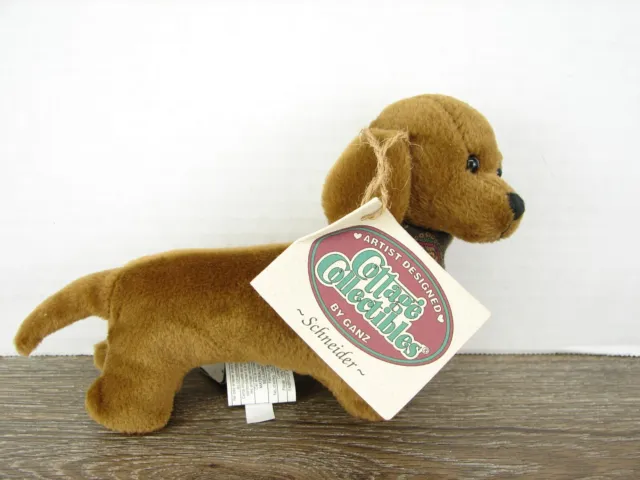 Ganz Cottage Collectibles Dachshund Dog Plush  "Schneider" 7- inches Tags  1995