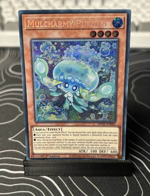 Yu-Gi-Oh! MP25-EN085 Mulcharmy Purulia - Prismatic Secret Rare 1st Edition - Near Mint - Konami - View #3
