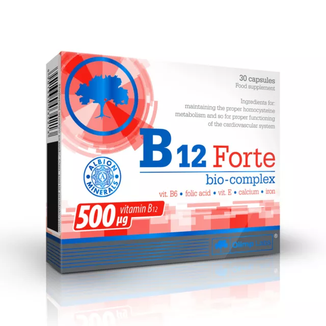 OLIMP LABS B12 FORTE - Nahrungsergänzungsmittel - 80 Tabletten