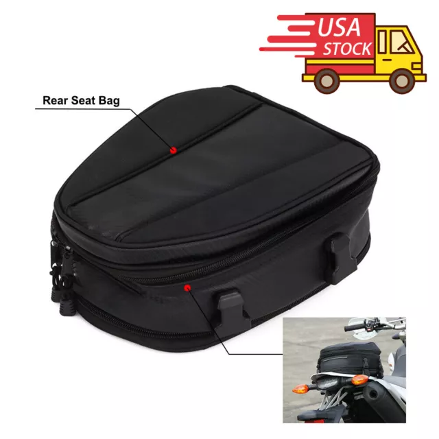 Motorcycle Tail Bag Waterproof Rear Seat Bag Saddle Bags Sport Backpack 15Liters