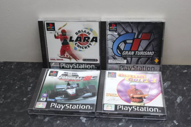 PS1 PlayStation Games Gran Turismo, Formula 1, Golf 3, Brian Complete Manuals