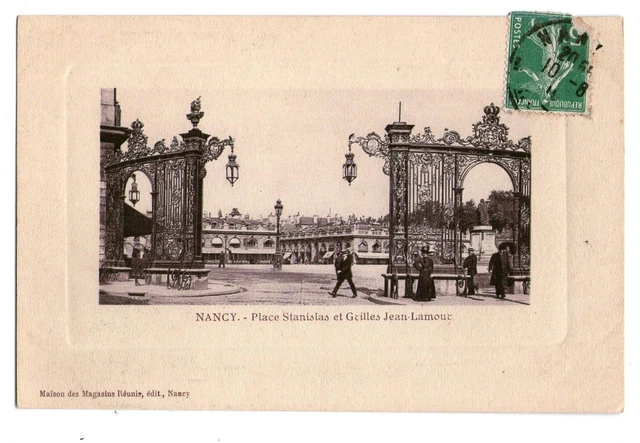 54-50 cpa Nancy - Place Stanislas, Grilles, animee