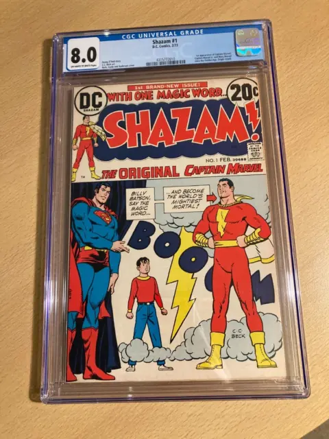Shazam 1 (1973) – DC Comics Bronze Age key - CGC 8.0 VFN