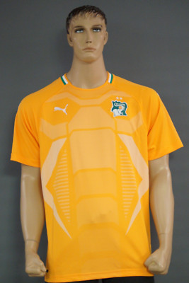 Avoria Camerun Costa D'Avorio Puma Donna Fan Maglia da Calcio Heim Verde Orange Nuovo 