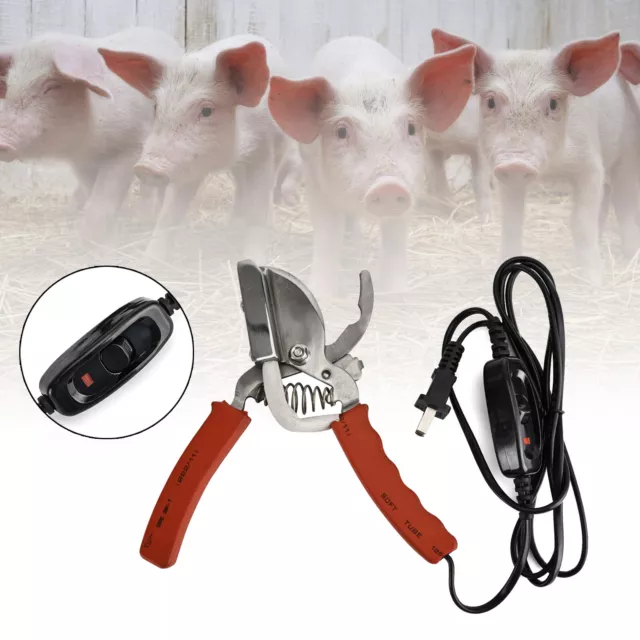 Electric LiveStock Tail Docker Tail Cutter Dog Puppy Sheep Pig Tail Cutting Tool 2