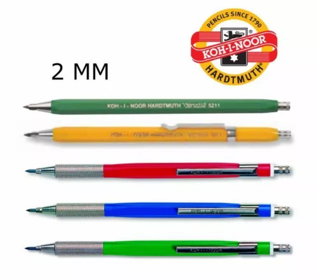Mechanical Pencil Clutch Leadholder 2mm KOH-I-NOOR 5211 5219 5601 VERSATIL