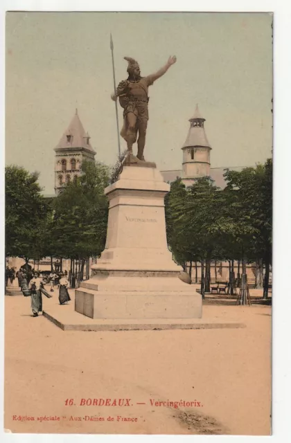 BORDEAUX - Gironde - CPA 33 - Color Card of the Statue of Vercingetorix