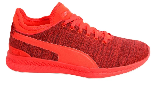 PUMA IGNITE SOCK Jersey Lace Up Red Blast Mens Textile Trainers