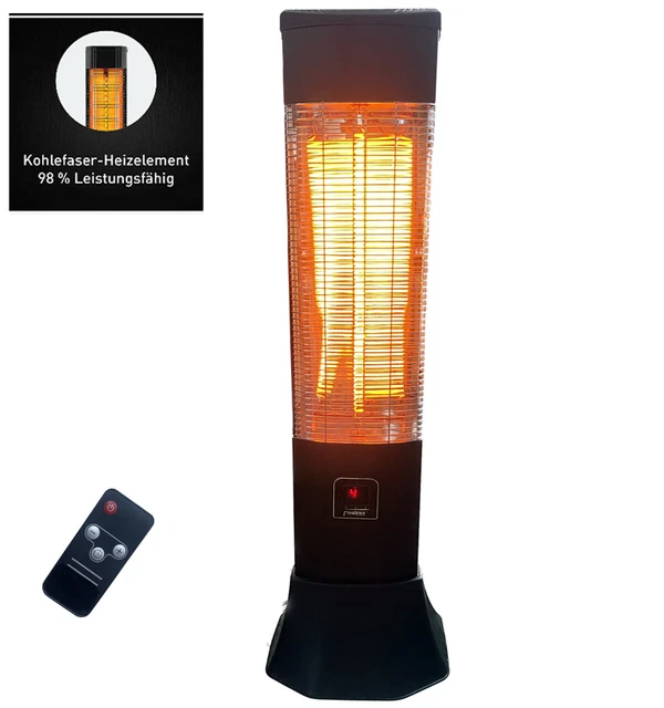 Carbon Infrarot Heizung Standheizstrahler HeizstrahlerTerassenheizung 1800W