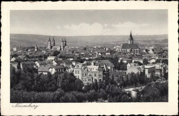 Ak Naumburg Saale, Blick auf die Stadt mit Kirche - 3600356