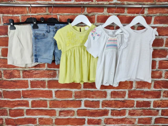 Girls Bundle Age 2-3 Years Gap Next H&M Denim Shorts Skort Vest Top T-Shirt 98Cm