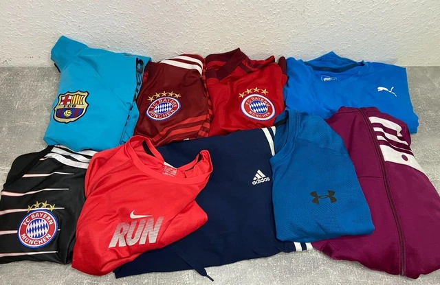 #SE2595# Vintage Fußball Trikots Shirts Hose Diverse Marken Konvolut (9 Teile)