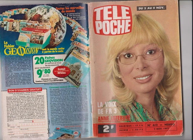 Tele Poche 1977 N°612 Complet - Anne Lefebure