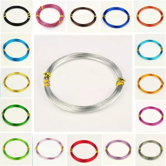 ALUMINIUM MODELLING JEWELLERY CRAFT WIRE 0.8mm 1mm 1.5mm 2mm & 3mm W1