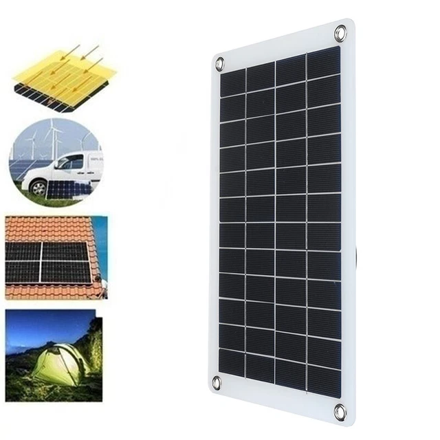 30W 12V USB Panneau Solaire Chargeur de Batterie Kit Bateau Voiture Moto 3
