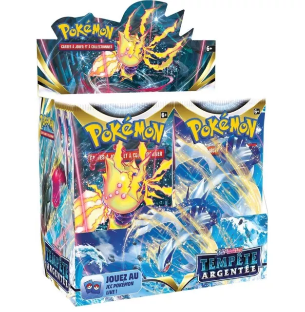 Pokémon - Display de 36 boosters Épée et Bouclier Tempête Argentée Neuve scellée