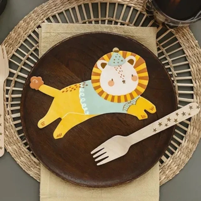 Lion Animal Paper Napkins | Jungle Safari Zoo Birthday Party Tableware x 20