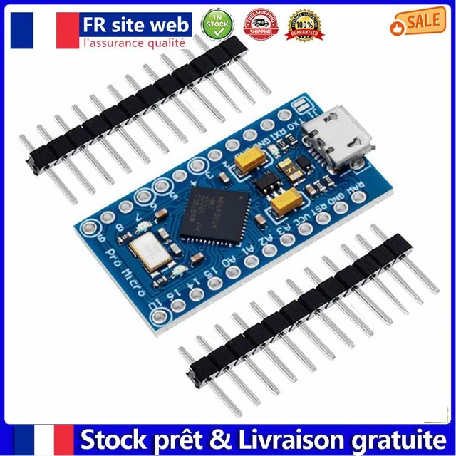 CARTE PRO MICRO Module ATmega32U4 5V/16MHz pour Arduino IDE V1.0.1 ...