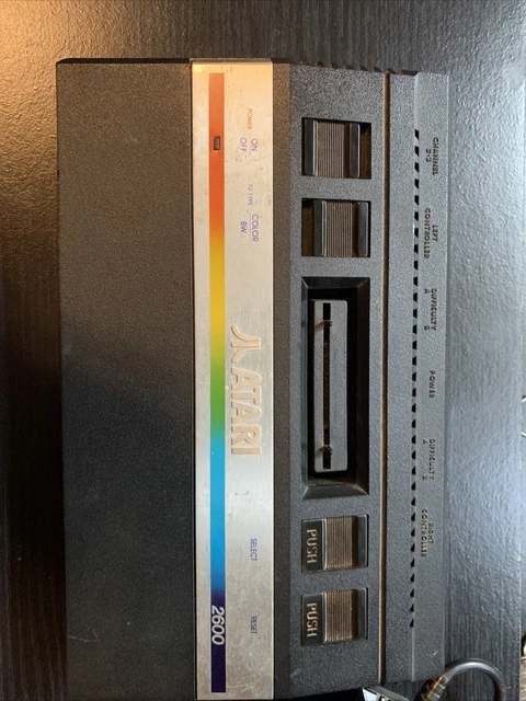 Vintage Atari  Rainbow 2600 Console Paddles Video Touch Pad And Paddles